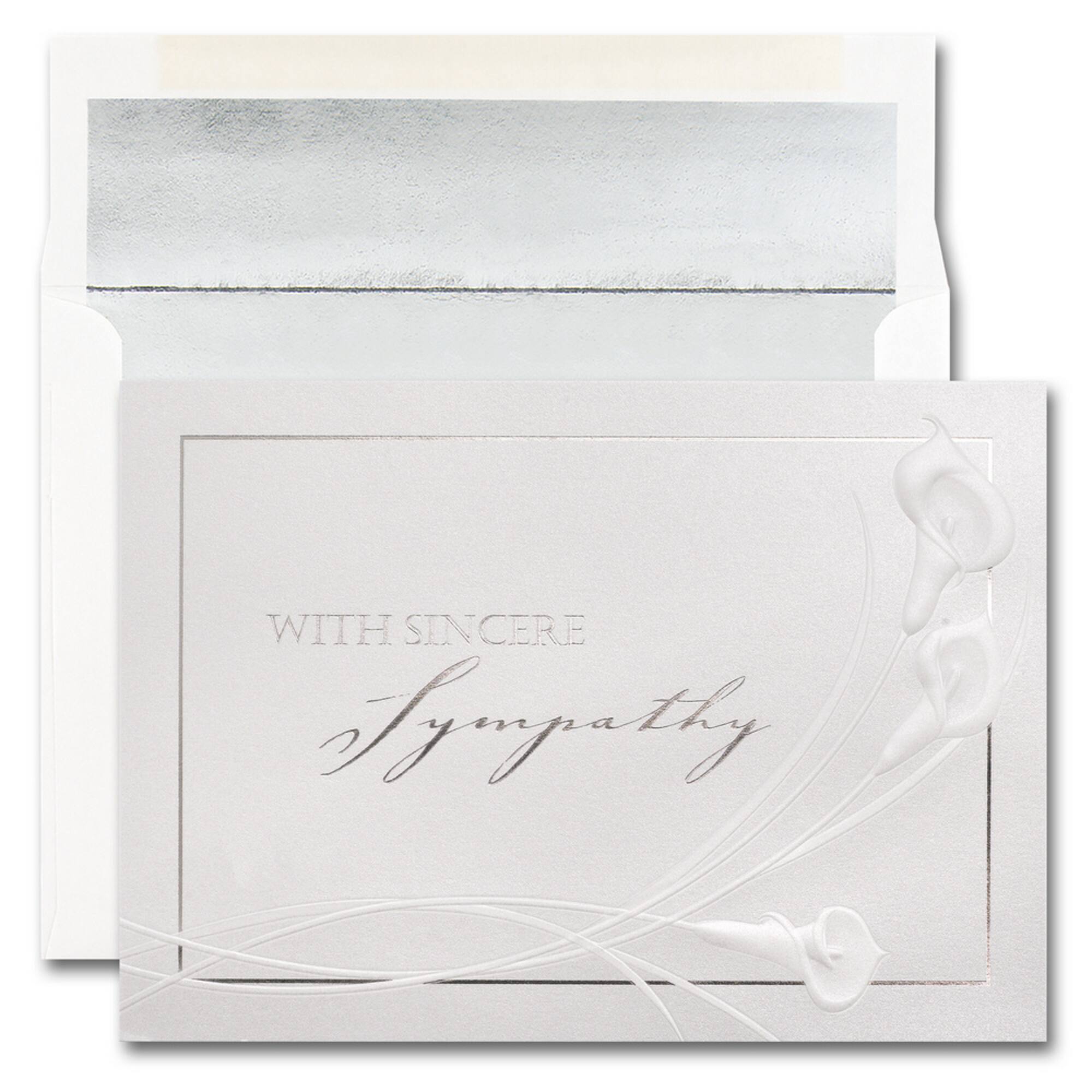 JAM Paper 5.625" x 7.875" Expression of Sympathy Cards & Envelopes, 25ct.